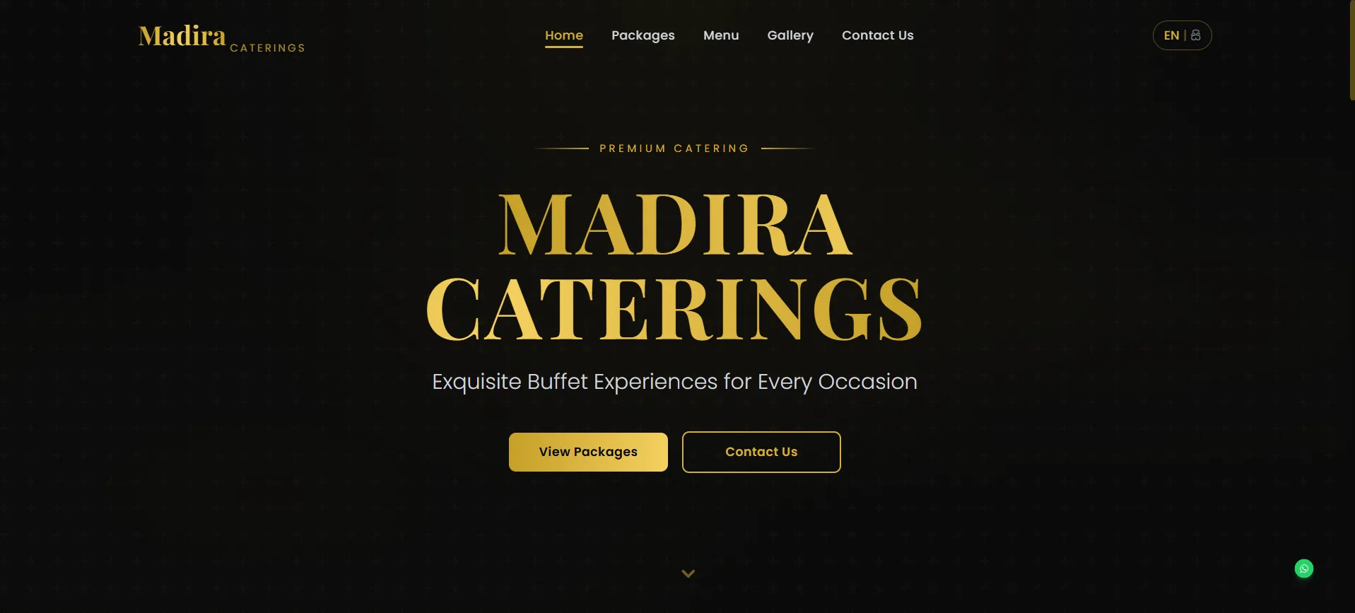 Madira Catering - Premium Buffet & Catering Website